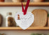 Vizsla Walk Beside Us Ceramic Heart